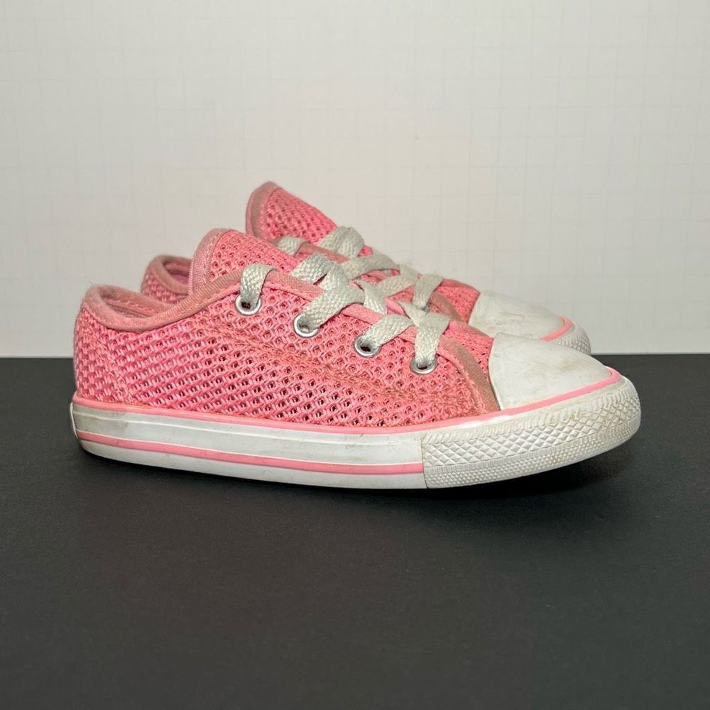 Toddler Girls CONVERSE Chuck Taylor All Star Double Tongue Ox Sneakers / Size 10
